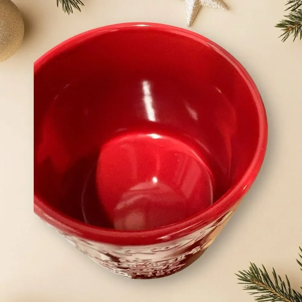 Oversized Red Christmas Mug with Naughty Santa‎ Design